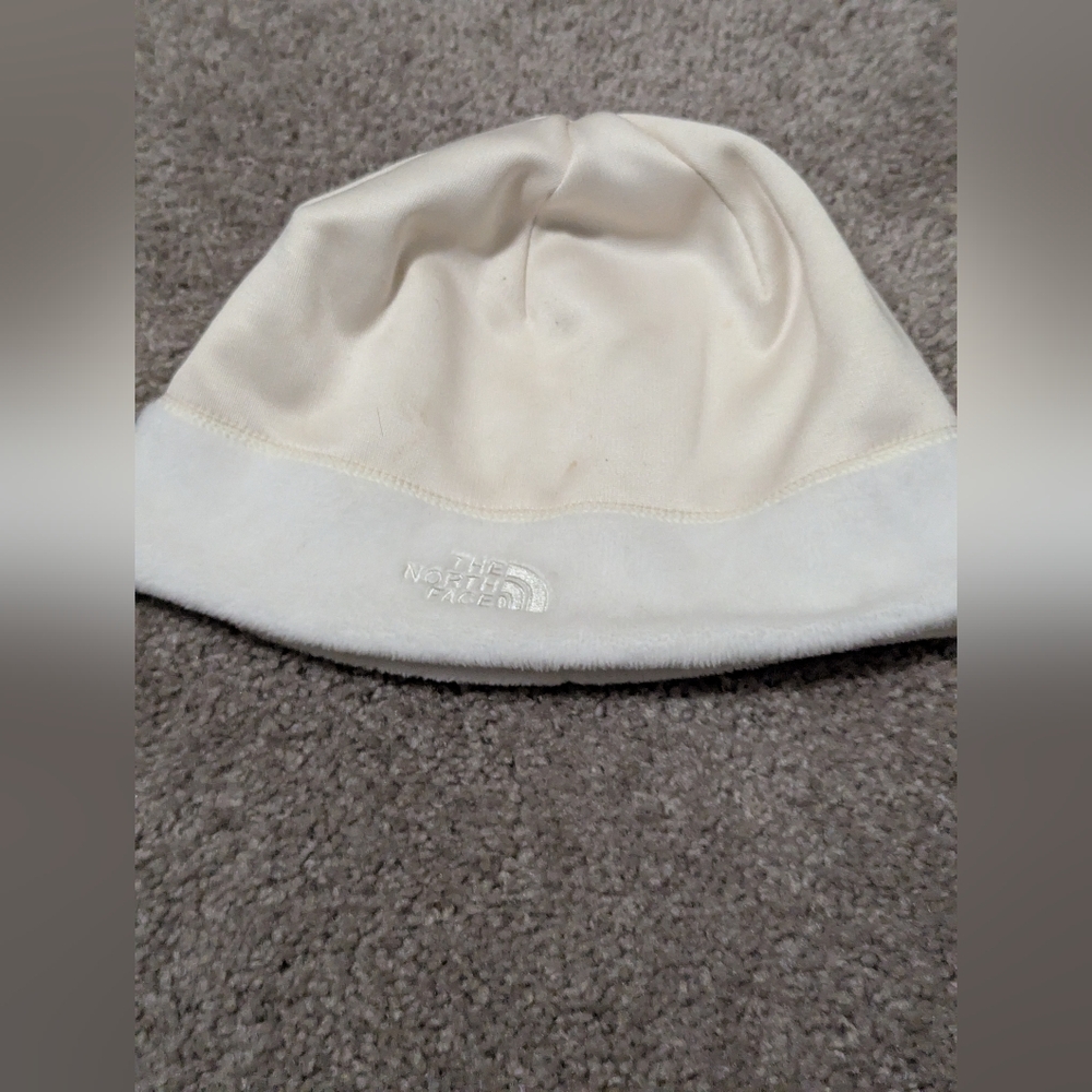 North Face Beanie, accessory, white & cream, one size- unisex, women's, men's